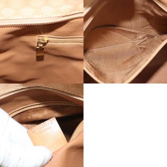 CELINE Macadam Canvas Tote Bag Pvc Beige Gold - Picture 13 of 13